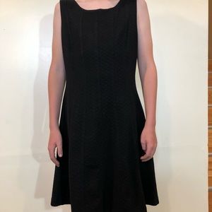 Black Dress with Gold Zipper Size 8